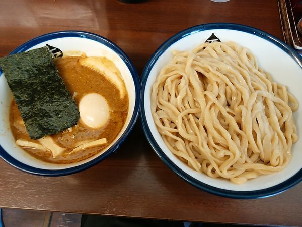 「インドのつけめん中盛り＋味玉」@つけめん 玉 本店の写真
