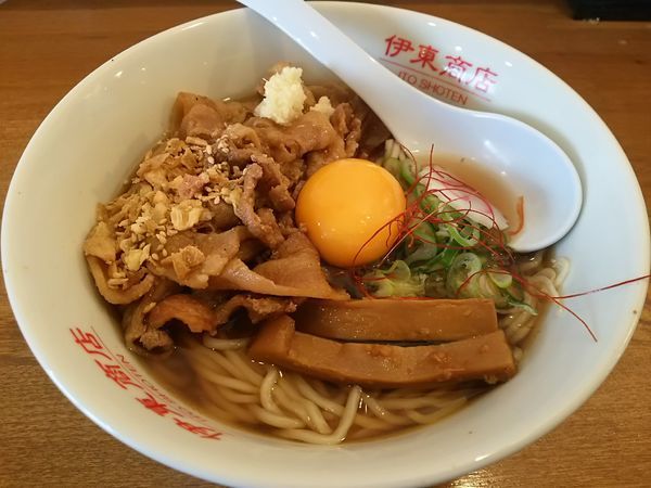 「豚玉らーめん　（大盛り：サービス券）」@松本餃子食堂の写真