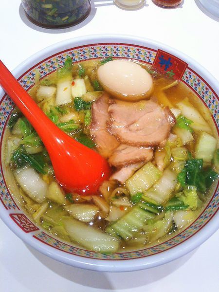 「煮玉子ラーメン 700円」@どうとんぼり神座 AMASTAAMASEN店の写真