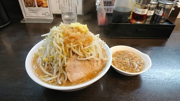 「ラーメン小(野菜＋あぶらどでん)」@ラーメンの店 どでん 北浦和店の写真