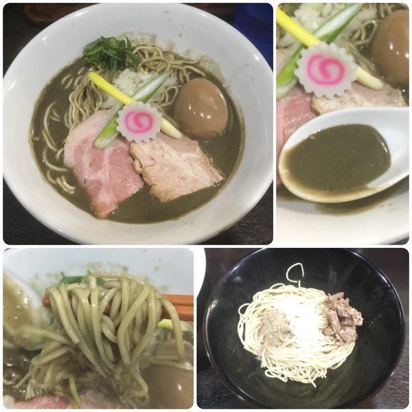 「濃密な煮干しそば +味玉、和え玉」@中華そば いづるの写真