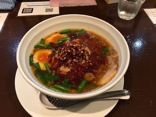 「スーパーイタリアン チャーシュー味玉のせ(ハーフ)」@元祖名古屋 台湾ラーメン 味世 石神井公園店の写真