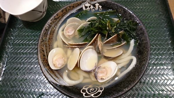 「（期間限定）はまぐりうどん（小）　５９０円」@はなまるうどん 千住ミルディス店の写真