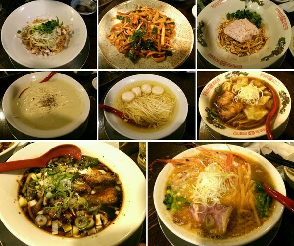 「雉の油そば・牡蠣のクリーミーべジそば・金町ブラックなど8種」@立ち呑み居酒屋 金町製麺の写真