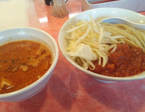 「（限定）とまと味噌つけ麺¥800+チーズごはん¥150」@カッパラーメンセンターの写真