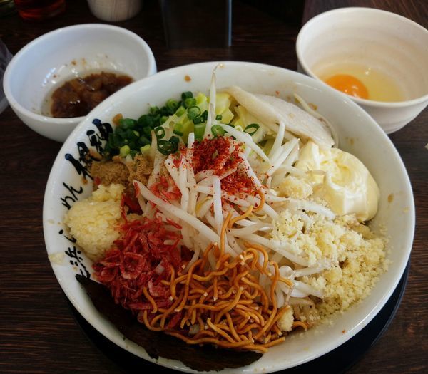 「肉まぜそば大、ご飯」@博多長浜らーめん 楓神の写真