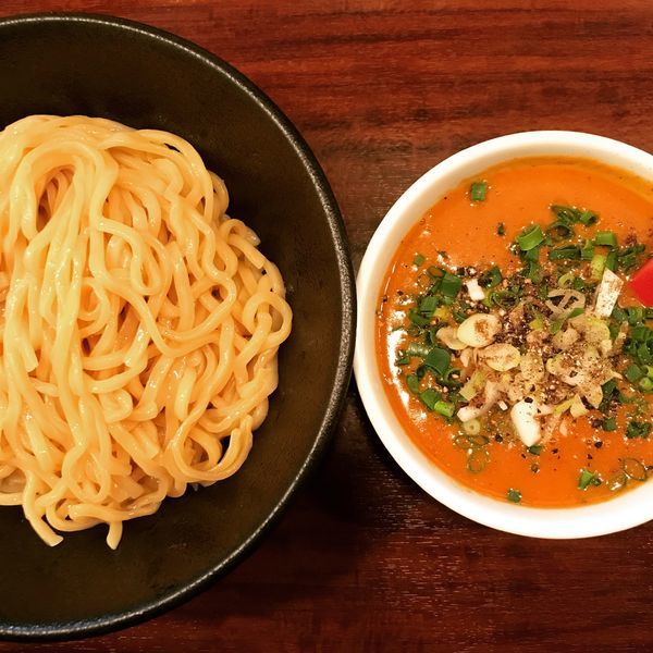 「辛つけ麺」@鰹節 辻もと つけ麺処の写真