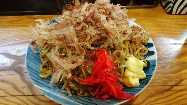 「スタミナ焼きそば+特盛り+生ビール」@角ふじ 心麺の写真