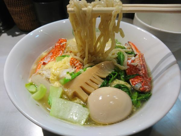 「【限定】渡り蟹と春野菜のかき玉らぁ麺860円」@中華蕎麦 瑞山（ZUIZAN）の写真