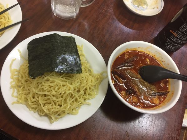 「辛子つけめん(辛さmax)¥700」@ガットコ食堂 大の写真