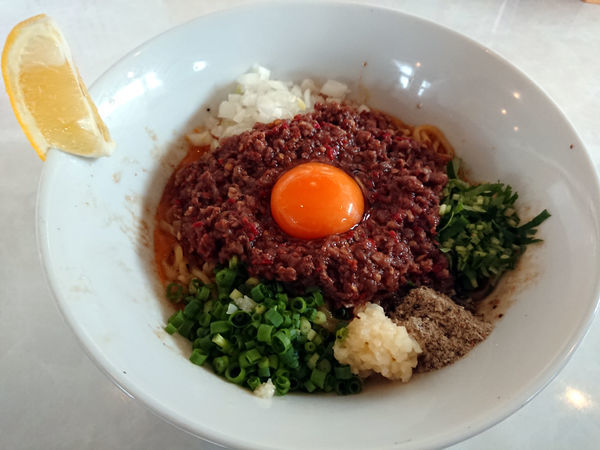 「スパイシーまぜそば＋肉増し」@中華蕎麦 一無庵の写真