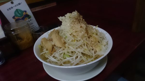 「ふじ麺＋大関＋野菜増し(750円＋200円＋30円)」@明神角ふじの写真
