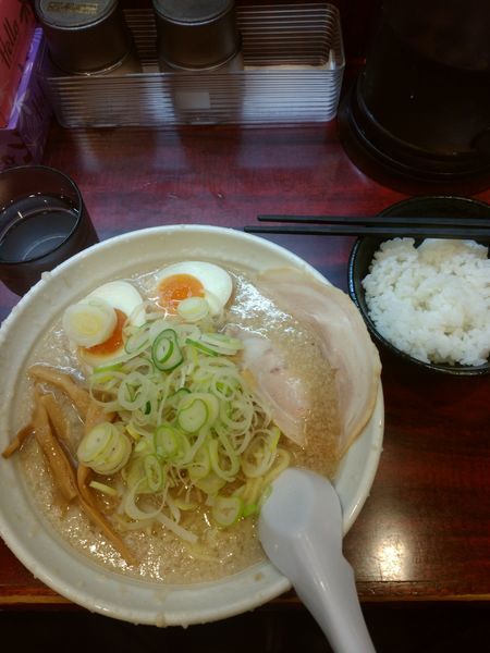 「醤油味玉ラーメン＋小めし」@こってりらーめん なりたけ TOKYOの写真