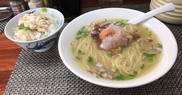 「絆塩(47食限定)白子飯付(1,000円)」@麺や 睡蓮の写真