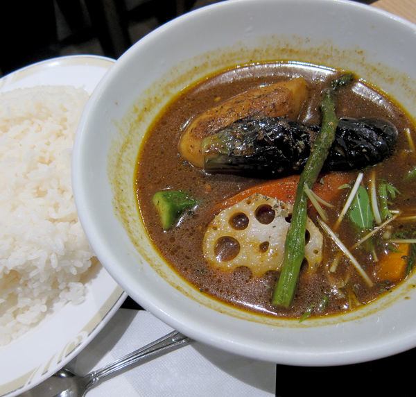 「野菜スープカレー 790円（ライス特盛）」@北海道チューボーの写真