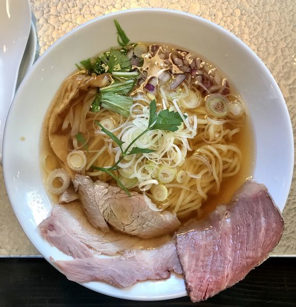 「牛骨soba」@鶏soba 座銀 住之江店の写真