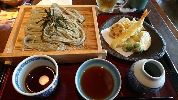 「○天ざるそば 1,490円」@小嶋屋総本店の写真