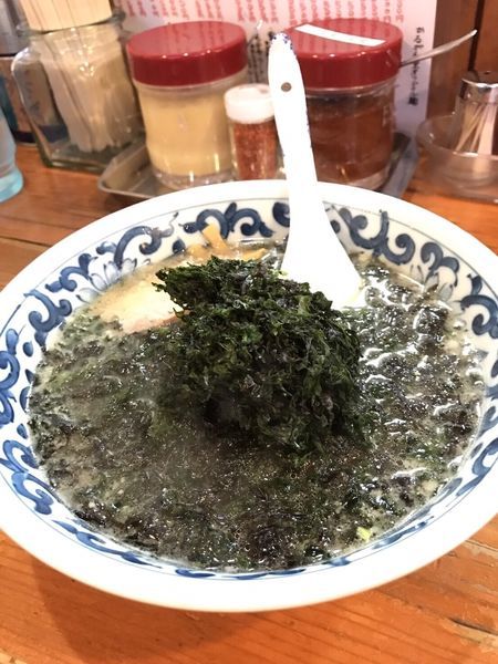 「岩海苔ラーメン」@がんこや かるがんラーメン つくば店の写真