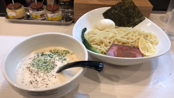 「だし味玉つけ麺 大盛」@牛そば まるはの写真