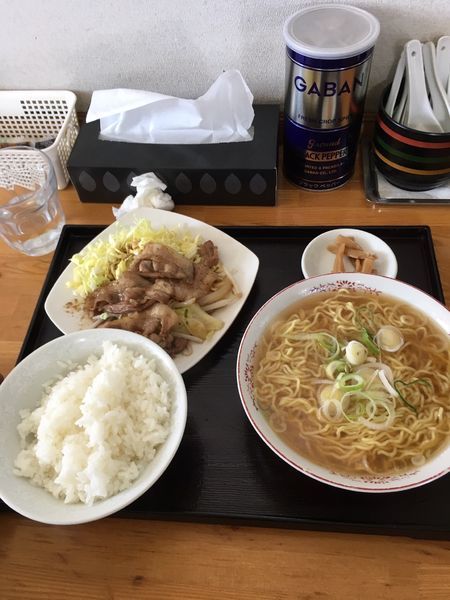 「素ラーメン焼肉セット」@はごろもの写真