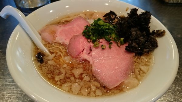 「燕さんじ系背脂煮干（850円）＋ジンジャー玉（300円）」@さんじの写真