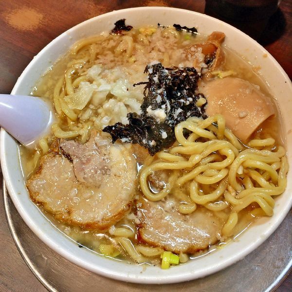 「中華そば＋味玉（背油普通）」@らーめん潤 亀戸店の写真