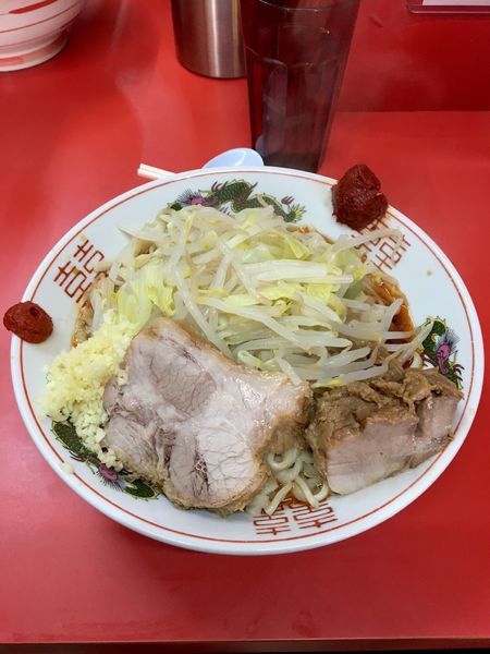 「京都レッド 汁抜き」@ラーメン二郎 京都店の写真