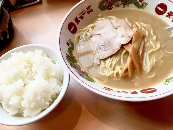 「中華そばランチ(こってり ネギ抜き)」@天下一品 池袋西口店の写真