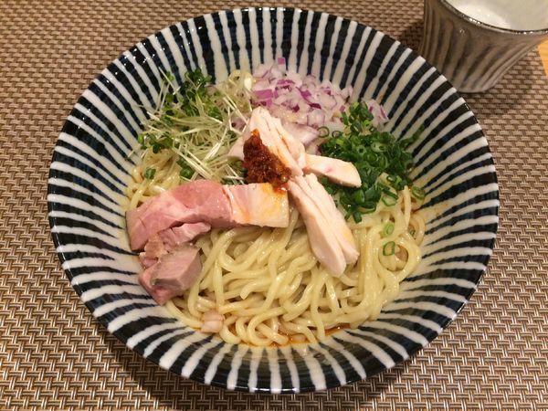 「ラージャンまぜそば」@麺処 一龍庵 池袋本店の写真