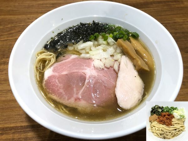 「芳醇煮干そば醤油（780円）＋台湾和え玉（200円）」@二代目 むじゃきの写真
