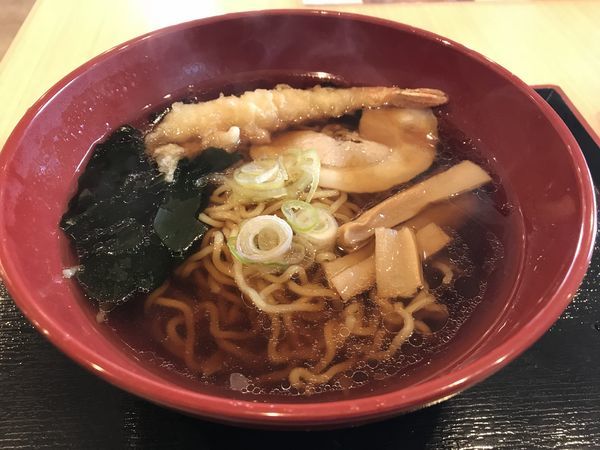 「中華そば 390円 エビ天クーポン」@ゆで太郎 六丁の目北町店の写真