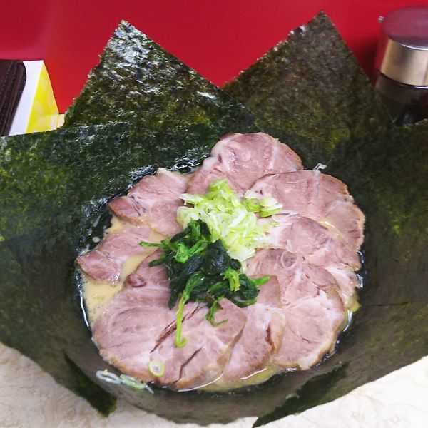 「ラーメン+のり増し+チャーシュー+ライス」@横浜寺田家ラーメン 白井店の写真