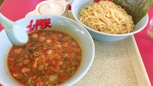 「辛味噌つけ麺」@ラーメン山岡家 富士宮店の写真