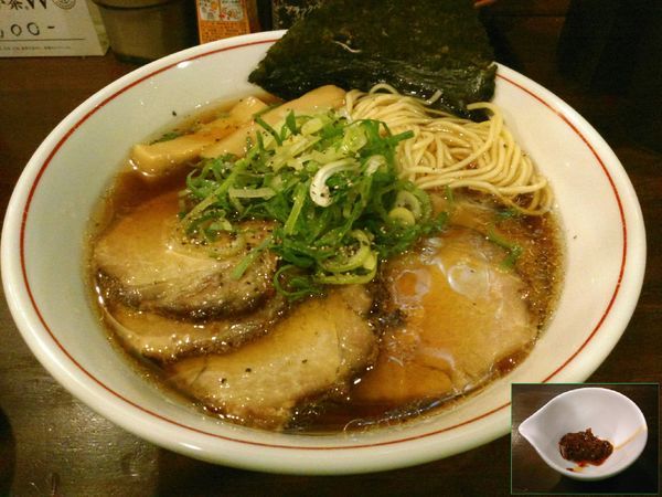 「淡麗肉そば ￥880・辛味噌」@いりにぼの写真