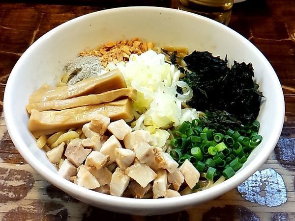 「まぜそば（普通）」@つけめん・らーめん活龍 下館店の写真