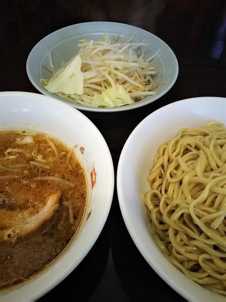 「小ラーメン￥700＋つけ麺￥150（少なめ）」@ラーメン二郎 めじろ台店の写真