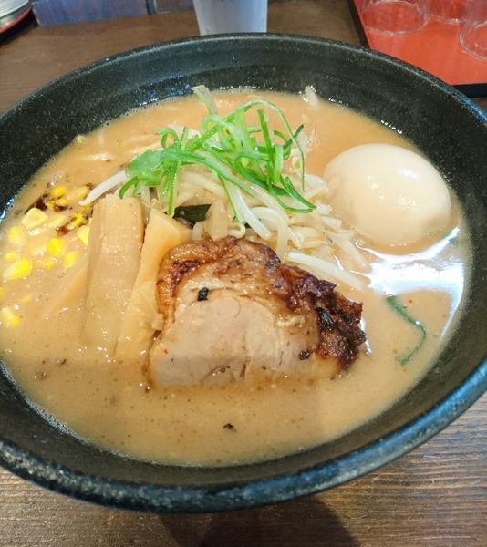 「秩父吉田の味噌らーめん２辛 ラーパス味玉」@麺屋たつみ 喜心 秩父店の写真