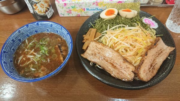 「ネギつけそば（並） 950円 + クーポン味玉」@麺屋こうきの写真