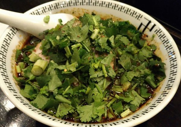 「スパイスラーメン、パクチーW」@スパイス・ラー麺 卍力の写真