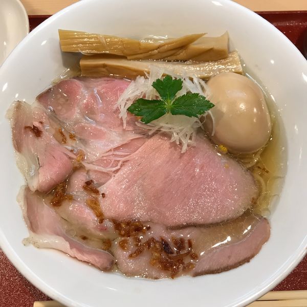 「味玉金色貝そば」@燃えよ麺助の写真