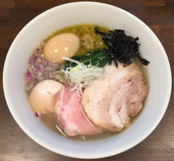 「特製貝節潮そば980円」@CLAM＆BONITO貝節麺RAIKの写真