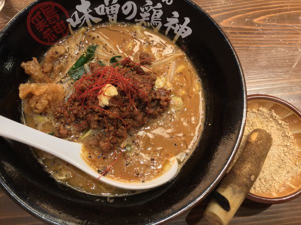 「濃厚純味噌らーめん ¥1,000」@蔵出し熟成らーめん 味噌の鶏神 刈谷店の写真