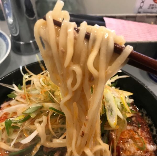 「濃厚鶏白湯灼熱の担々麺上級編」@三陽楼の写真