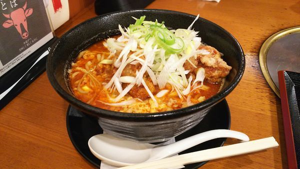 「から揚げタンタンメン（辛さ普通） 大盛」@Mr.タンタンメン 春日井大手町店の写真