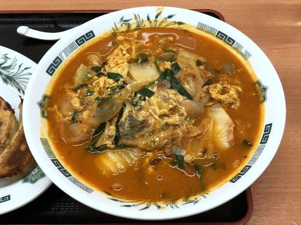 「チゲ味噌ラーメン」@日高屋 祖師ヶ谷大蔵店の写真
