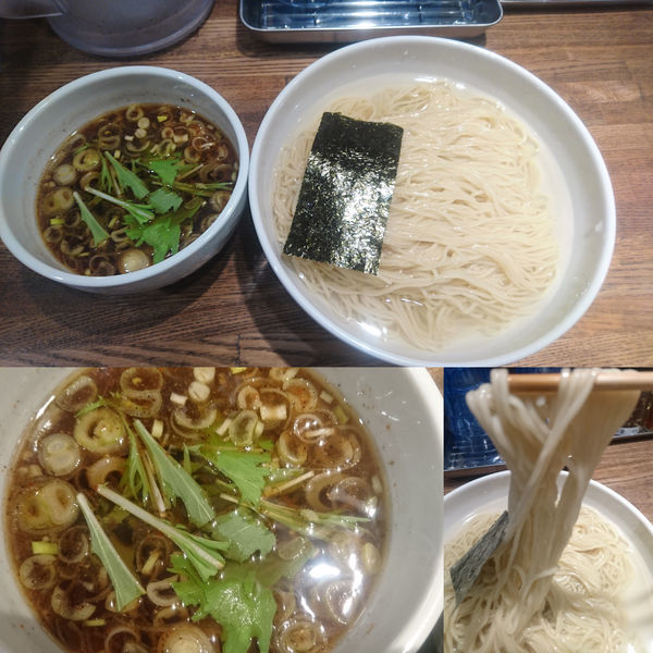 「醤油のつけソバ（大300g）950円」@Tomboの写真