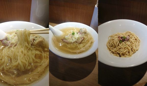 「『塩らーめん+平打縮れ麺変更+和え玉』」@中華蕎麦 あお木の写真