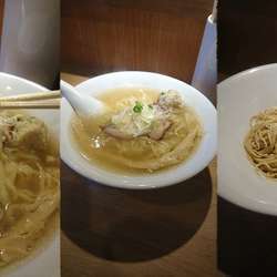 『塩らーめん+平打縮れ麺変更+和え玉』