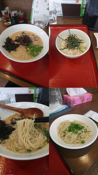 「開店1周年記念限定『豚骨らぁめん』」@麺や 流れ星の写真