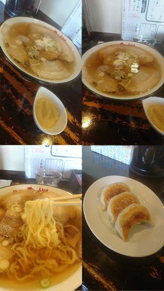 「『チャーシュー麺+餃子3個+おろしニンニク』」@麺や 雷桜の写真